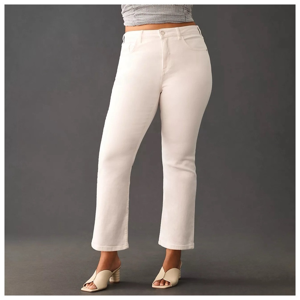 Anthropologie Yaya Mid-Rise Crop Flare Jeans by Pilcro - Picture 4 of 4